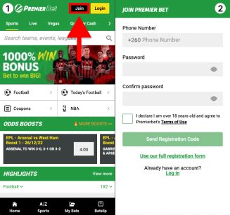 Premier Bet Zambia Registration and App Download.